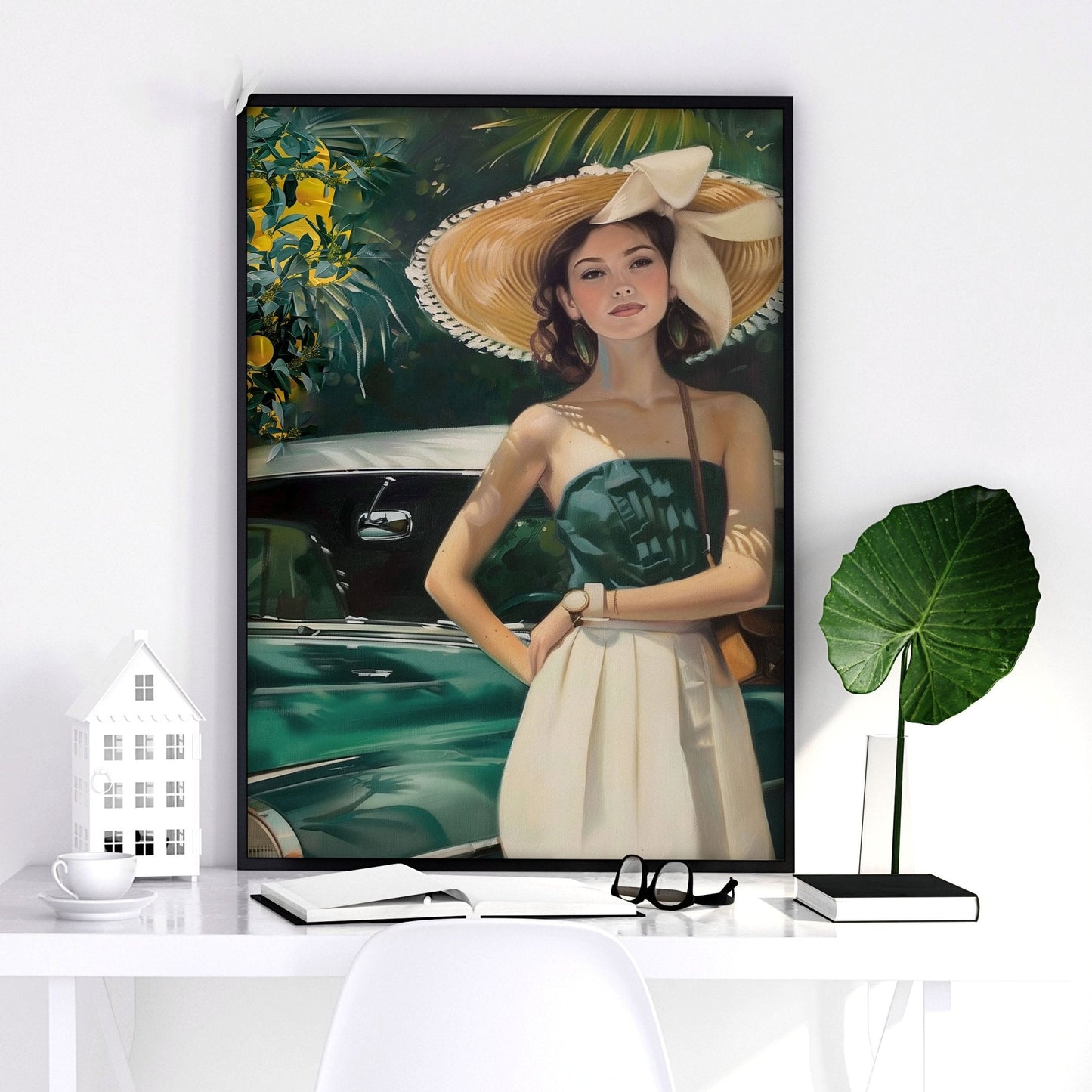Big Canvas For Home Office | Set of 3 Italian Lifestyle Wall art Prints