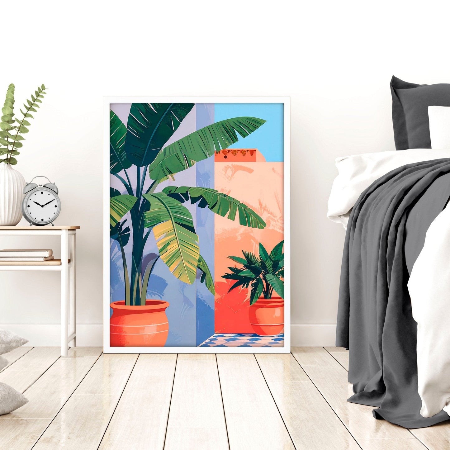 Big Framed Wall Art | Set of 2 Moroccan Inspired Wall art Prints