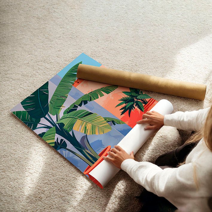 Big Framed Wall Art | Set of 2 Moroccan Inspired Wall art Prints