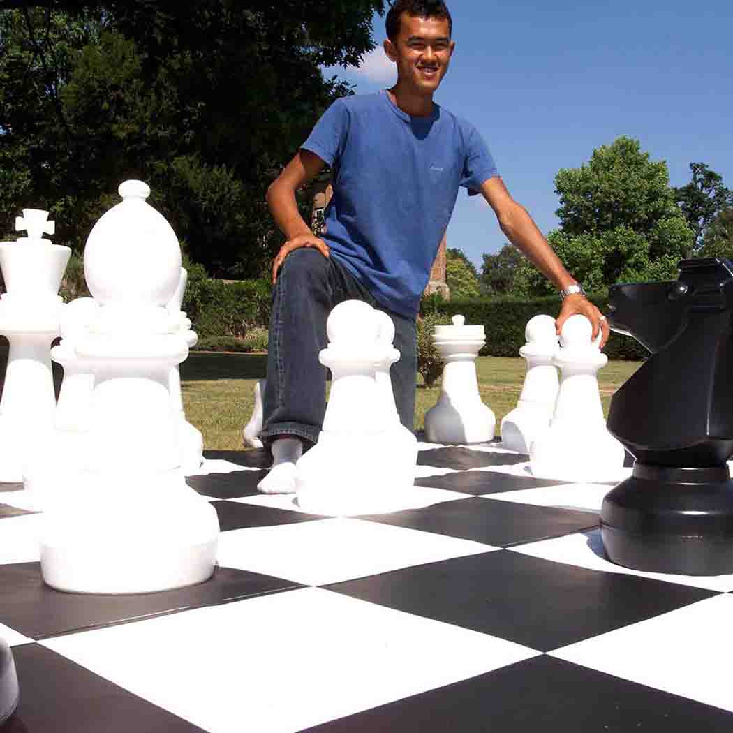 Giant Chess + Giant Draughts + Mat Package (3m x 3m)