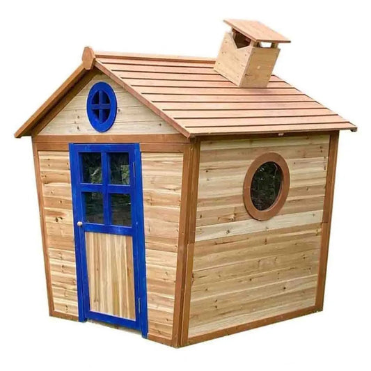 Redwood Lodge Wooden Playhouse – Pre-Painted Fir