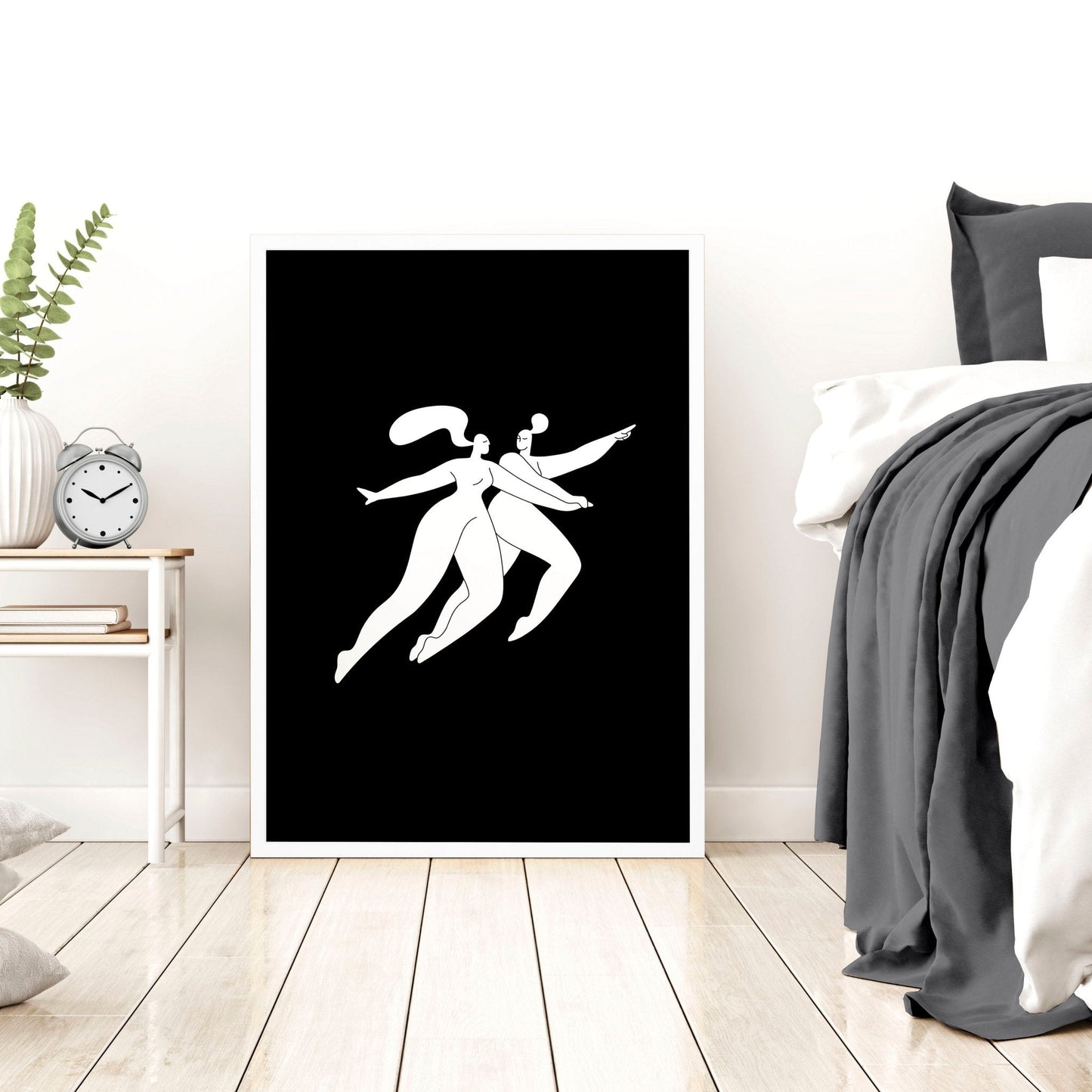 Big Pictures For Bedroom | Set of 3 Minimalist Wall art Prints