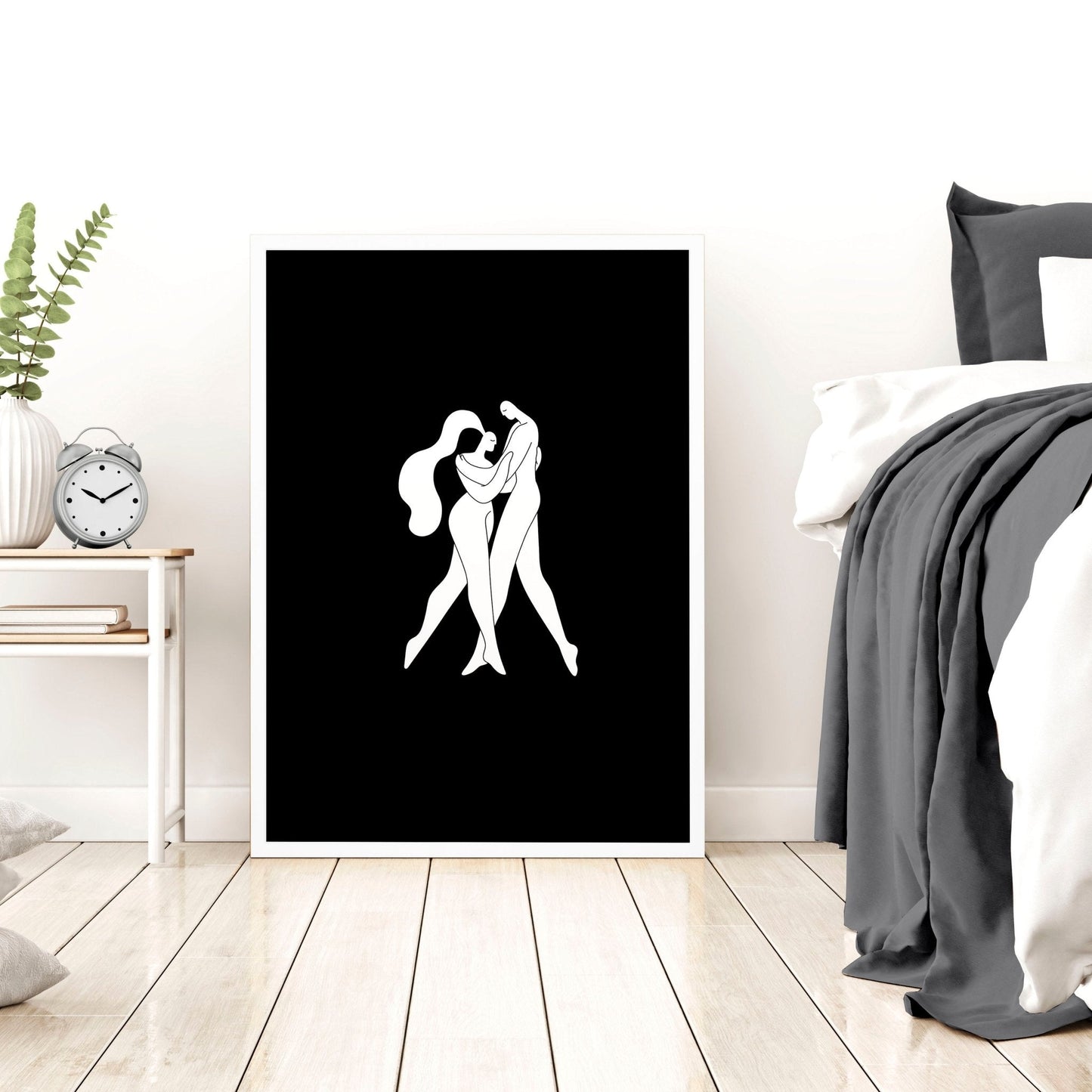 Big Pictures For Bedroom | Set of 3 Minimalist Wall art Prints