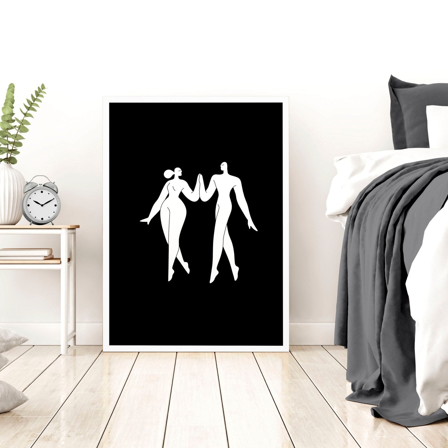 Big Pictures For Bedroom | Set of 3 Minimalist Wall art Prints