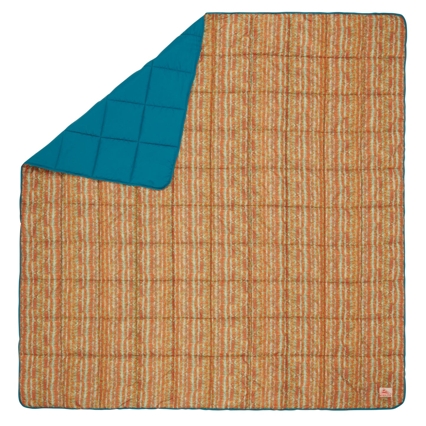 Kelty Biggie Blanket in Stormy Blue/Melted Stripes