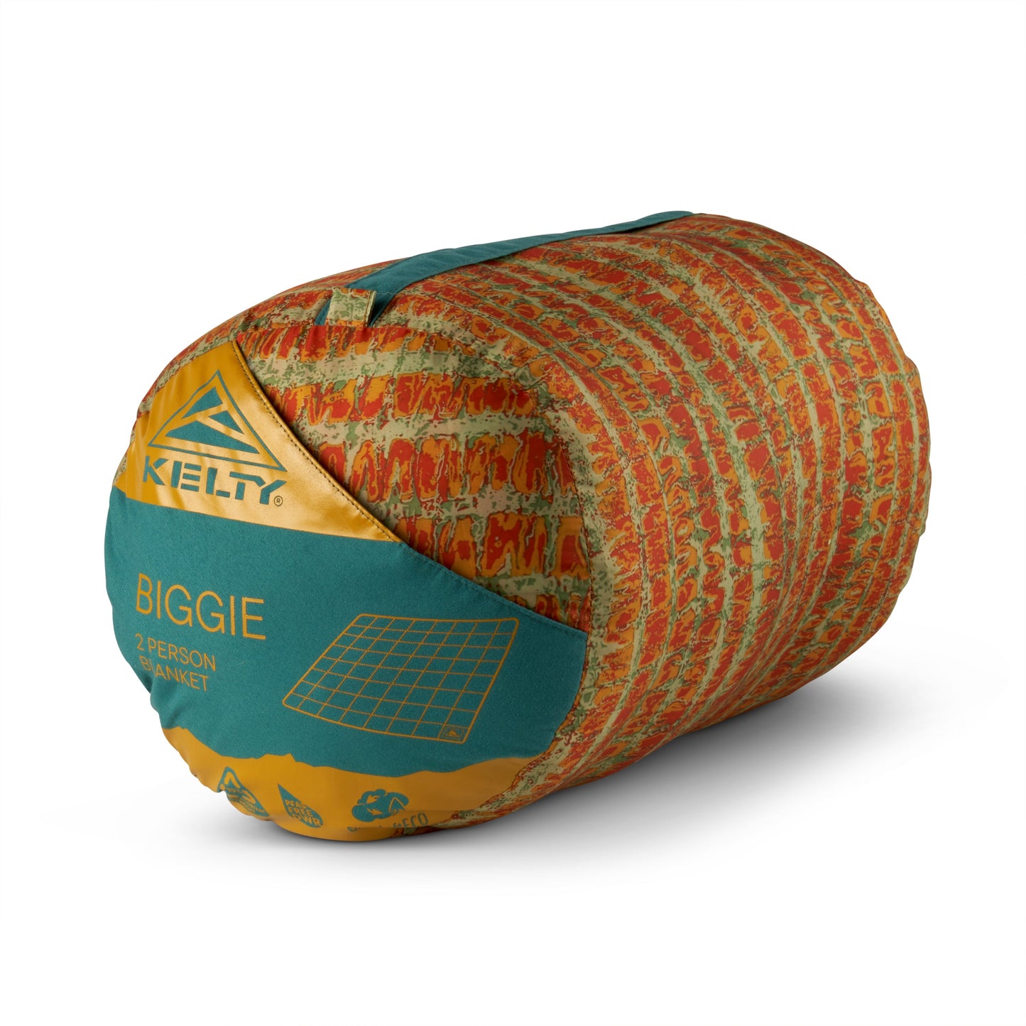 Kelty Biggie Blanket in Stormy Blue/Melted Stripes