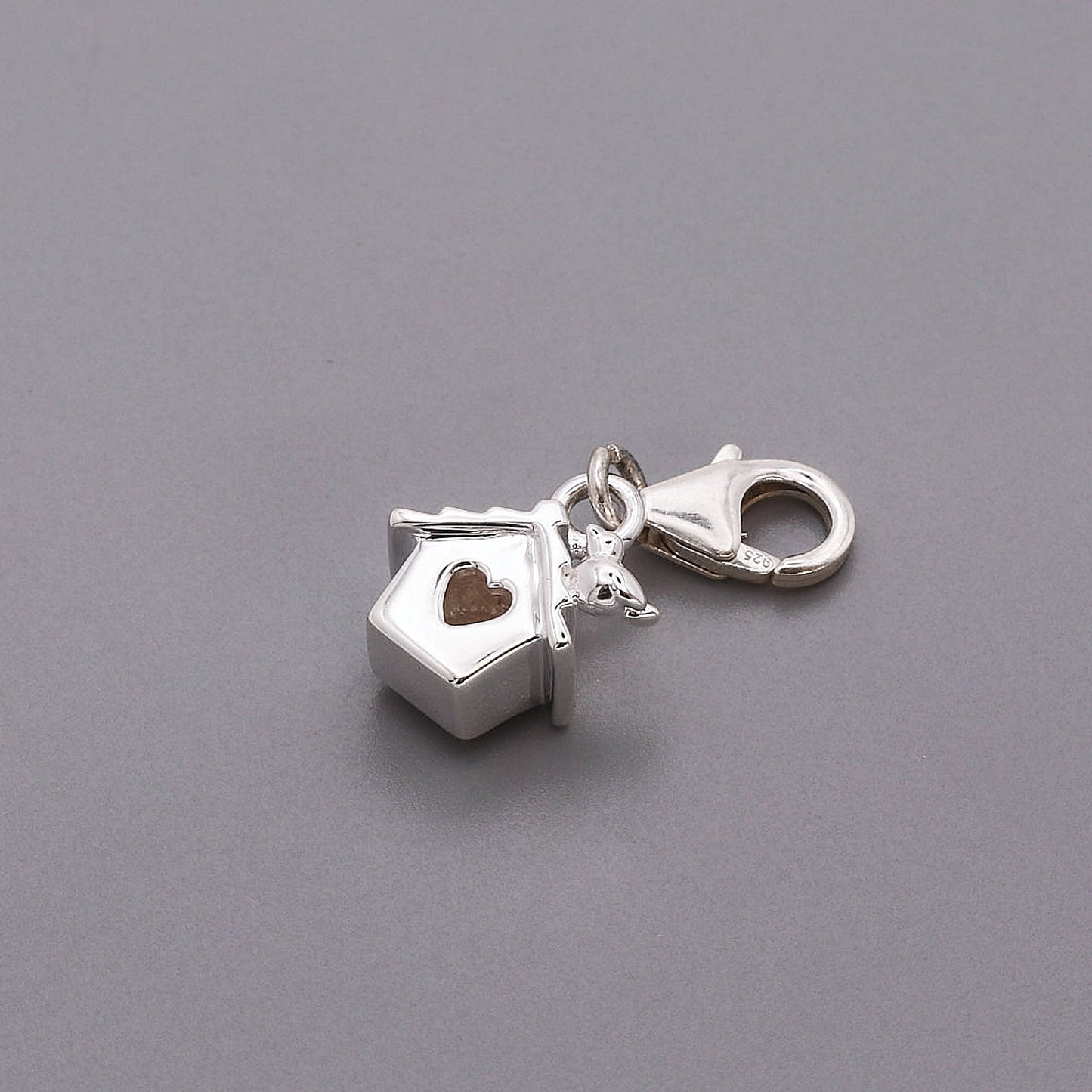 Bird House Silver Charm