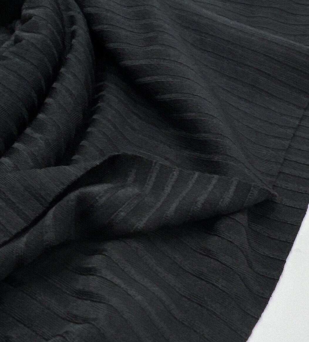 Black 8x4 Wide Rib Stretch Fabric