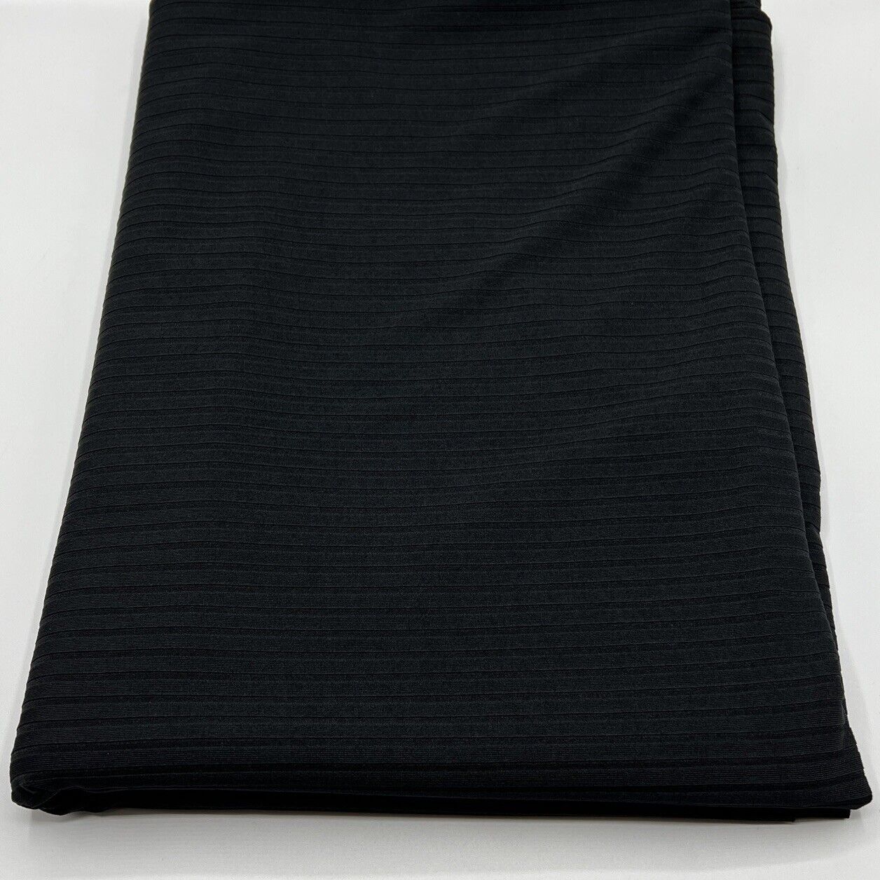 Black 8x4 Wide Rib Stretch Fabric