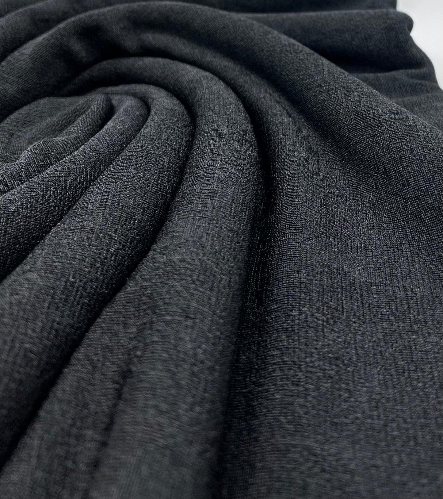 Black Acetate Slinky 4 Way Stretch Fabric