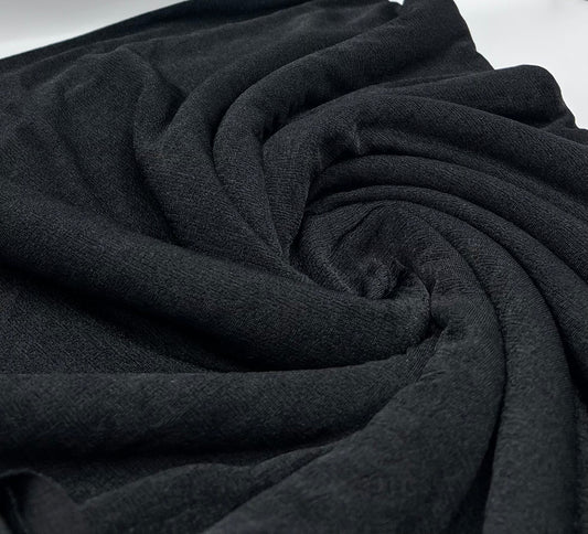 Black Acetate Slinky 4 Way Stretch Fabric