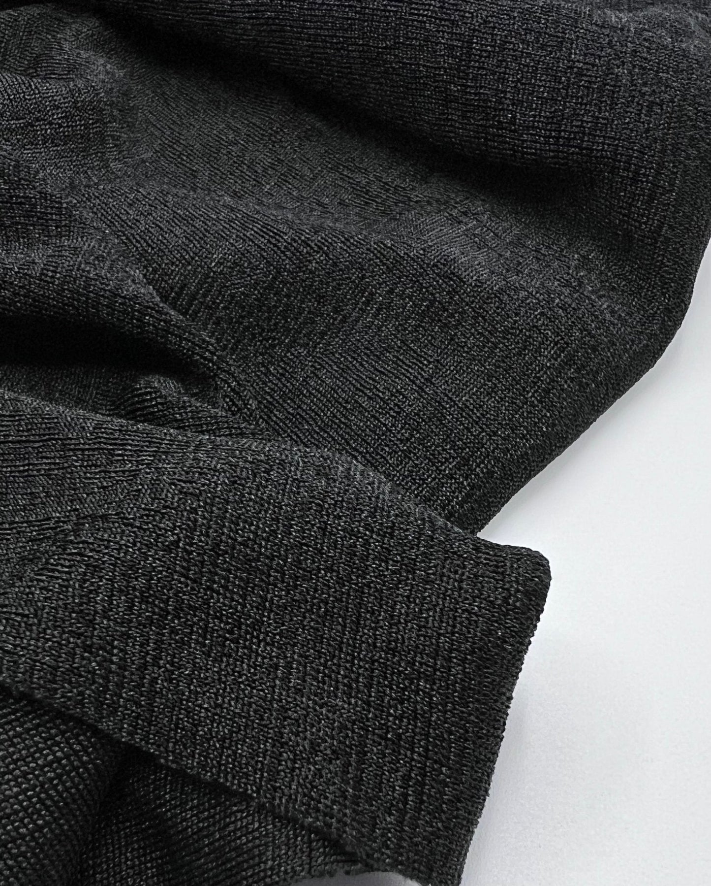 Black Acetate Slinky 4 Way Stretch Fabric