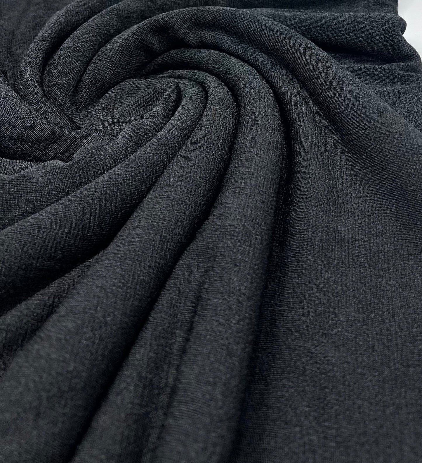 Black Acetate Slinky 4 Way Stretch Fabric