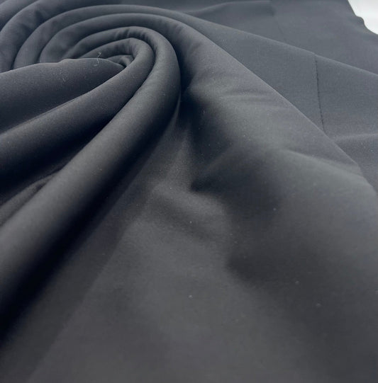 Black Active Sculpting Sportswear Fabric