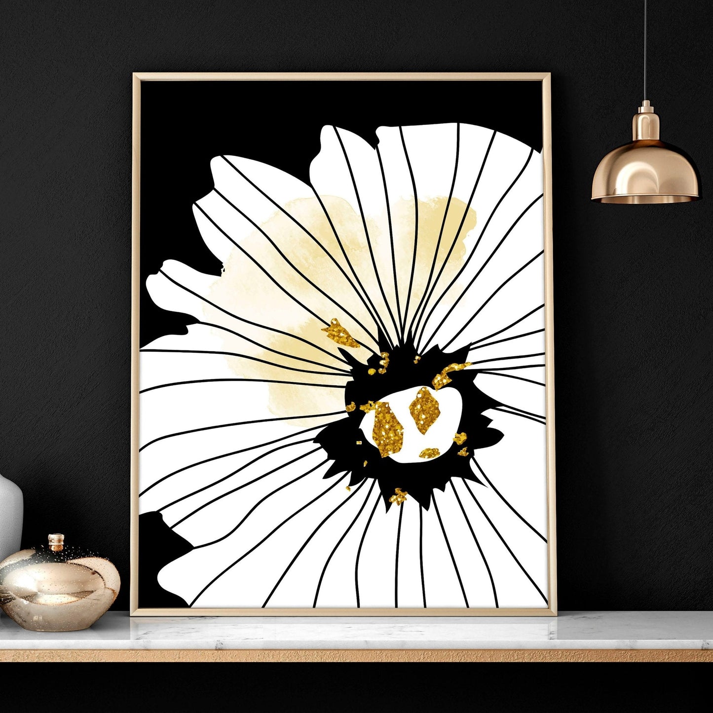 Black and white prints set of 3 |  framed wall art prints