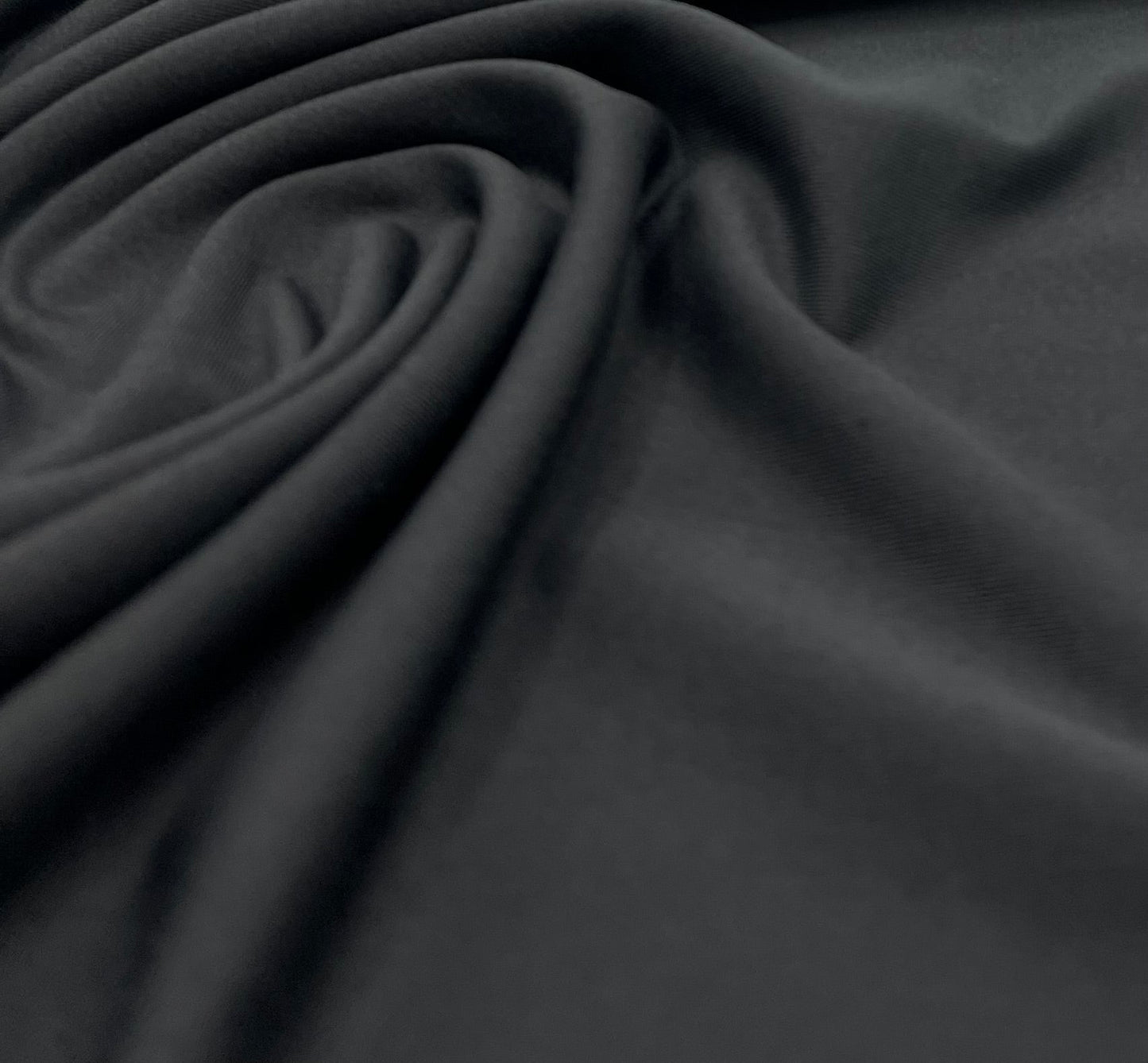 Black Stretch Jersey 220GSM 4 Way Stretch Fabric