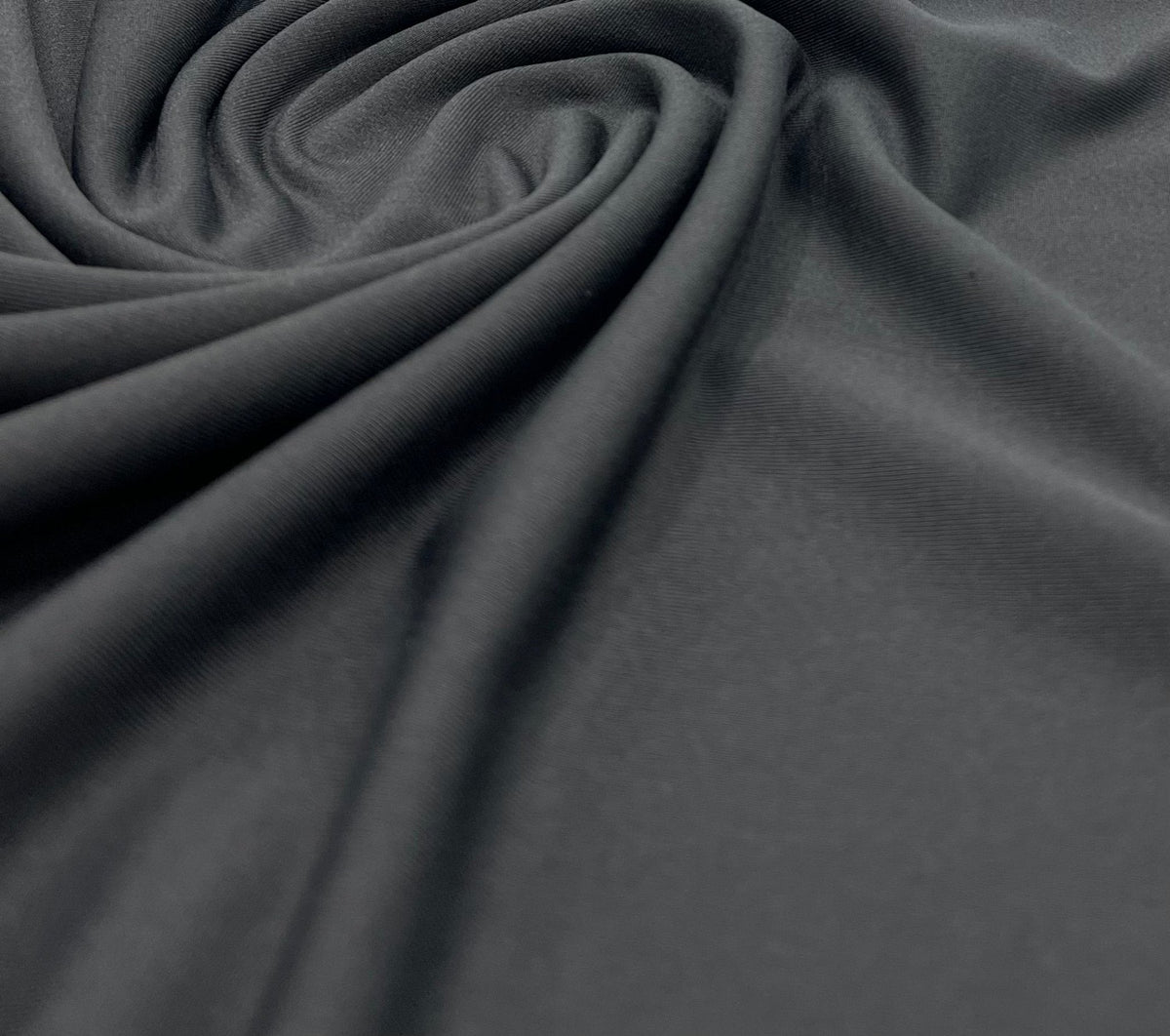 Black Stretch Jersey 220GSM 4 Way Stretch Fabric