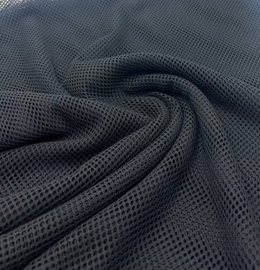Black Fishnet Net 4 Way Stretch Fabric