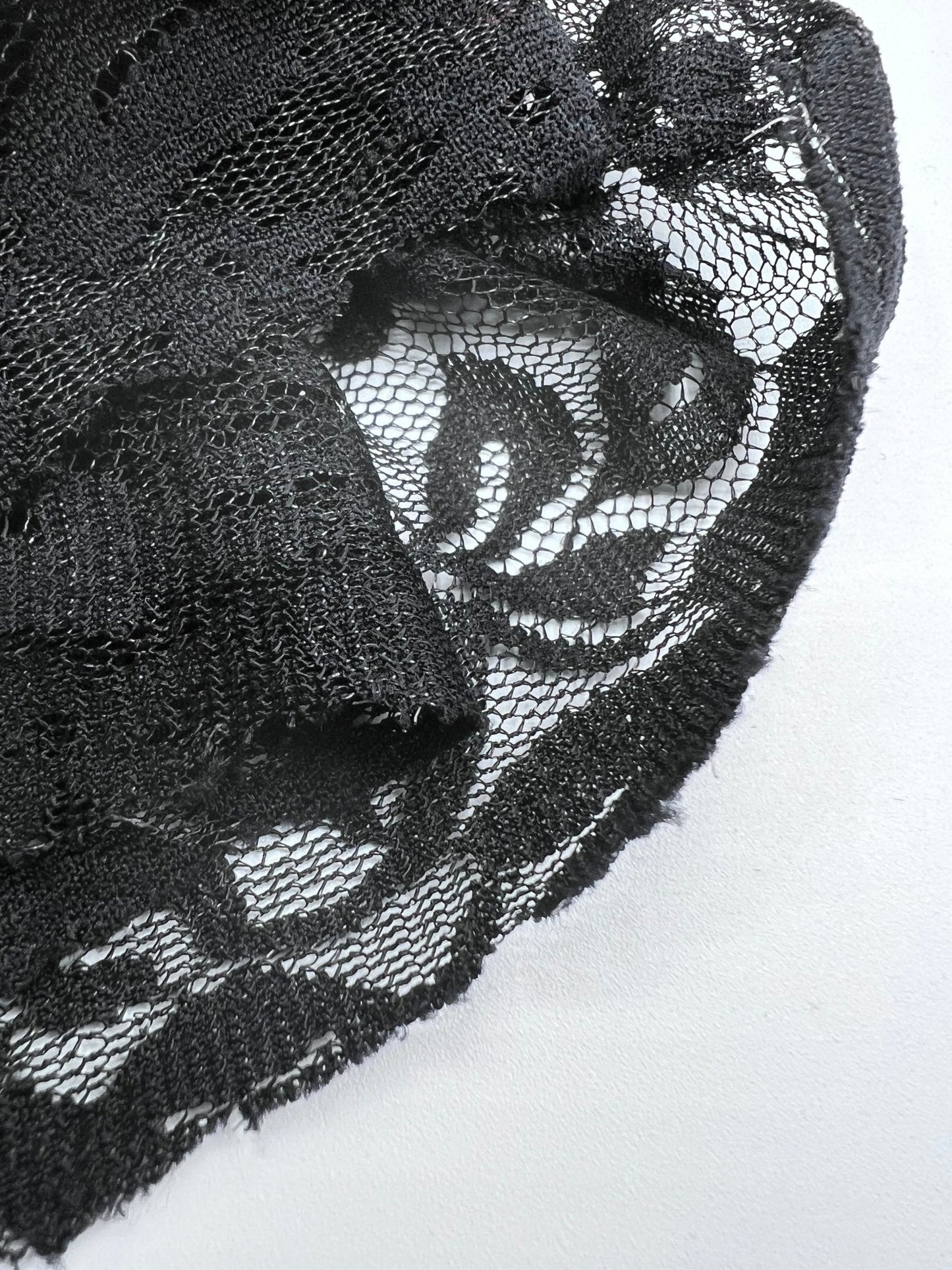 Black Floral Lace Fabric Stretch
