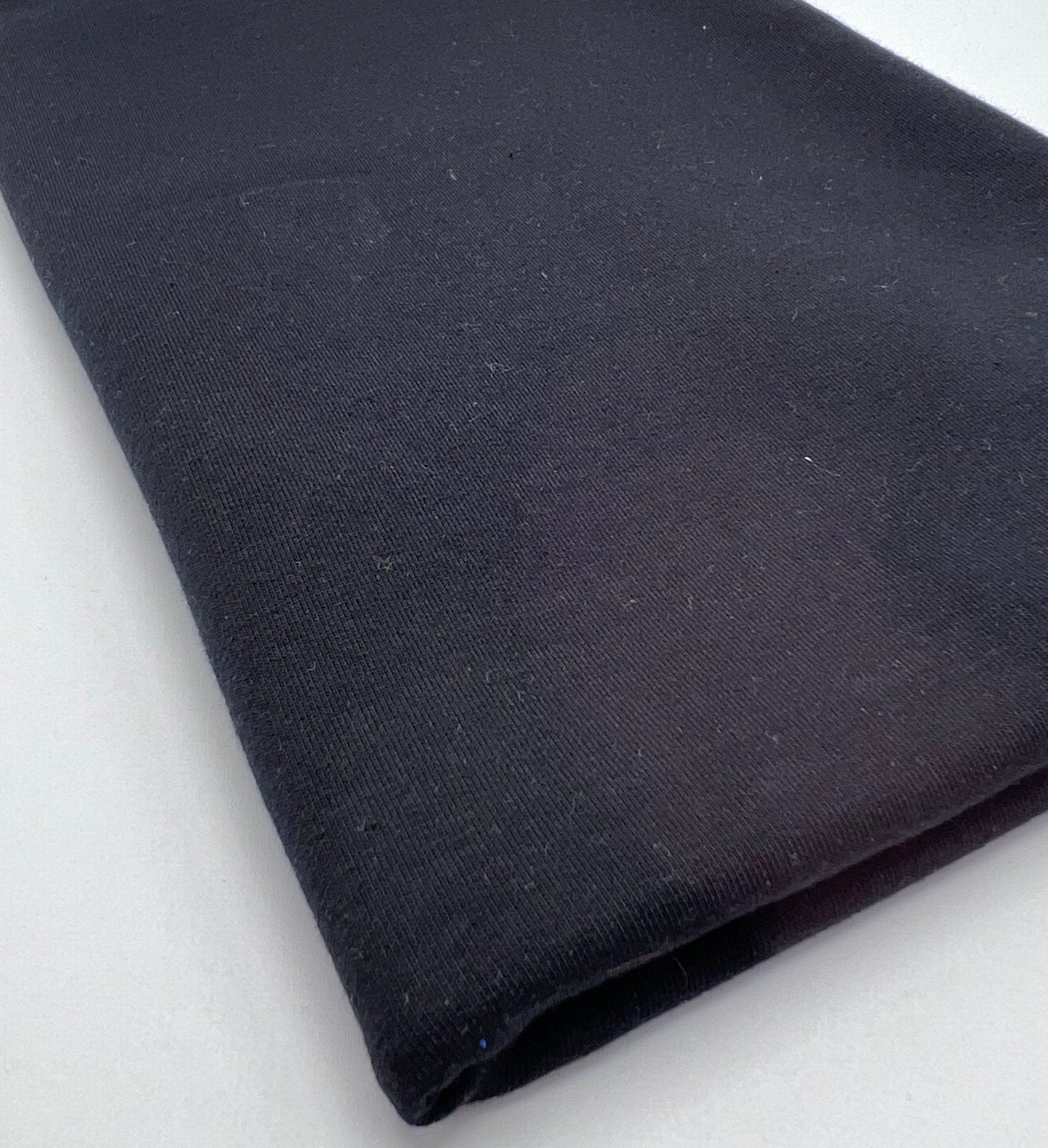 Black French Terry Loopback Cotton Jersey 230 GSM 95/5 Lycra 4 Way Stretch
