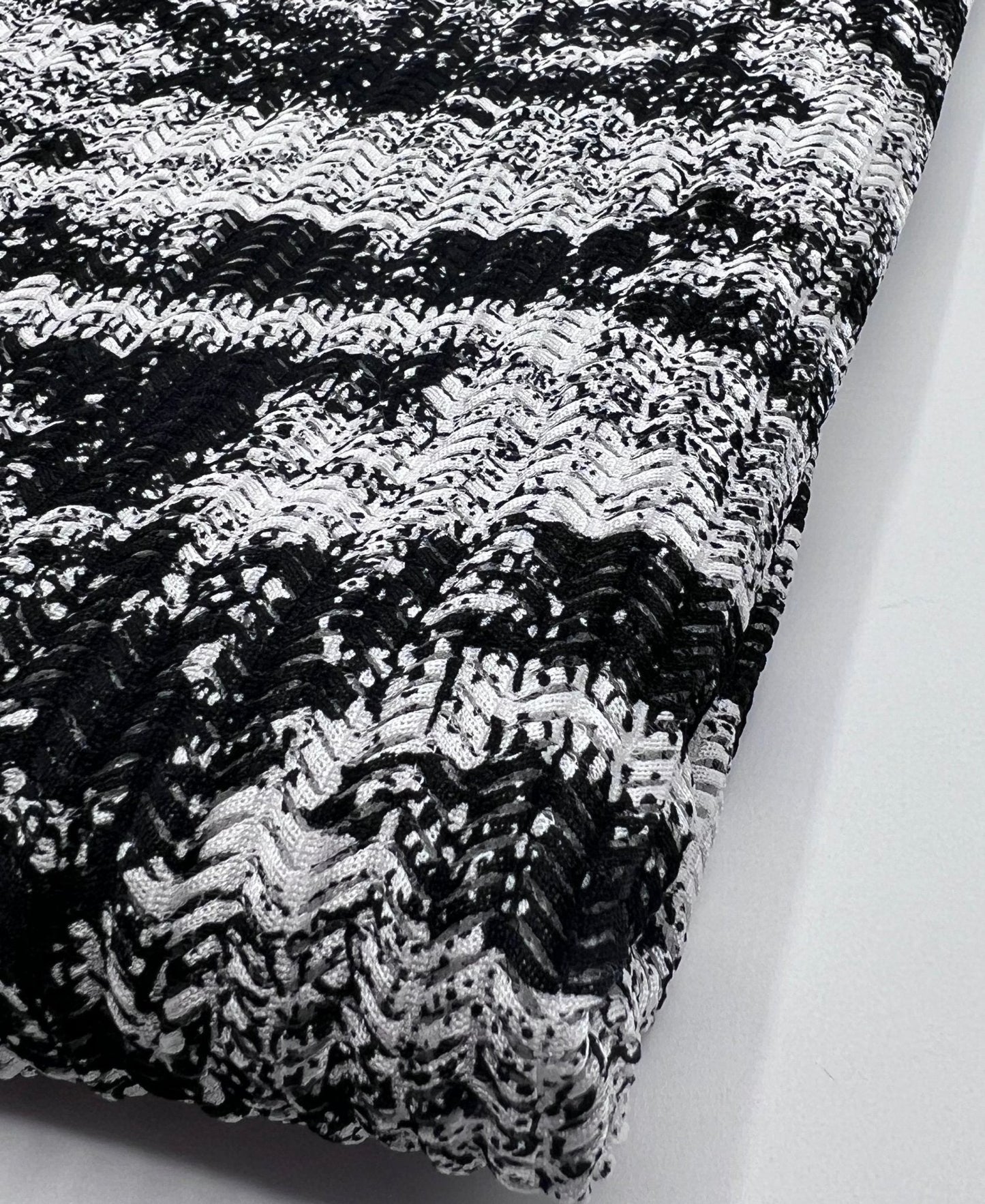 Black Ivory Knitted Fabric