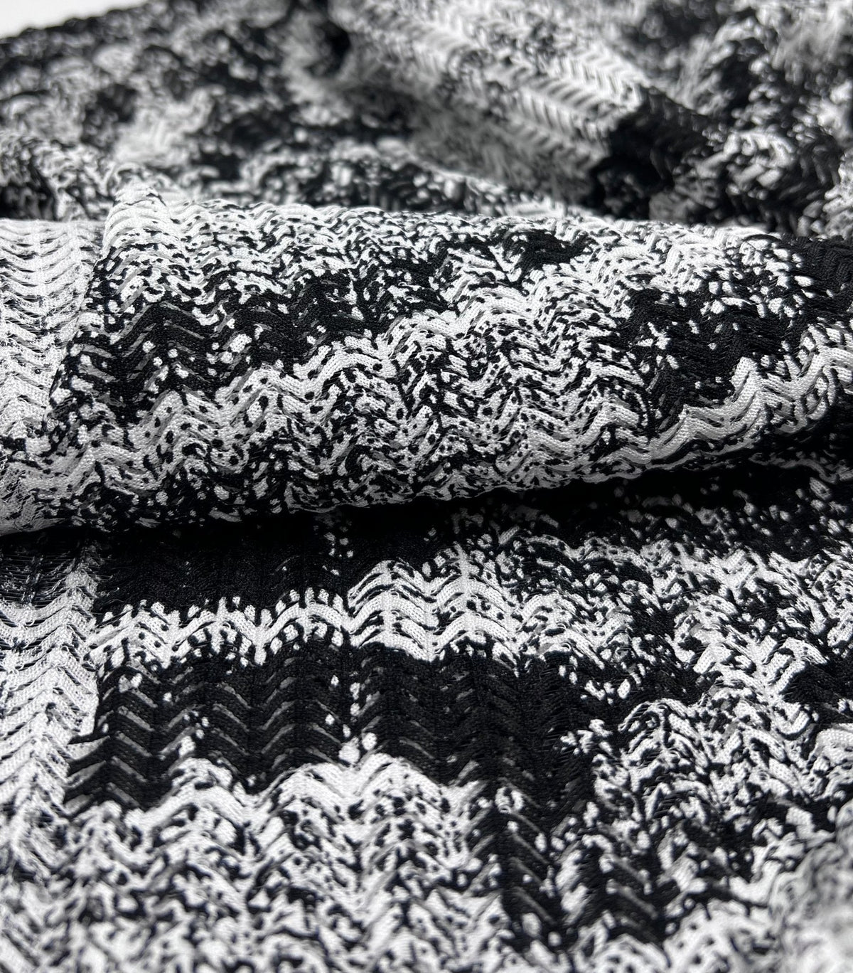Black Ivory Knitted Fabric