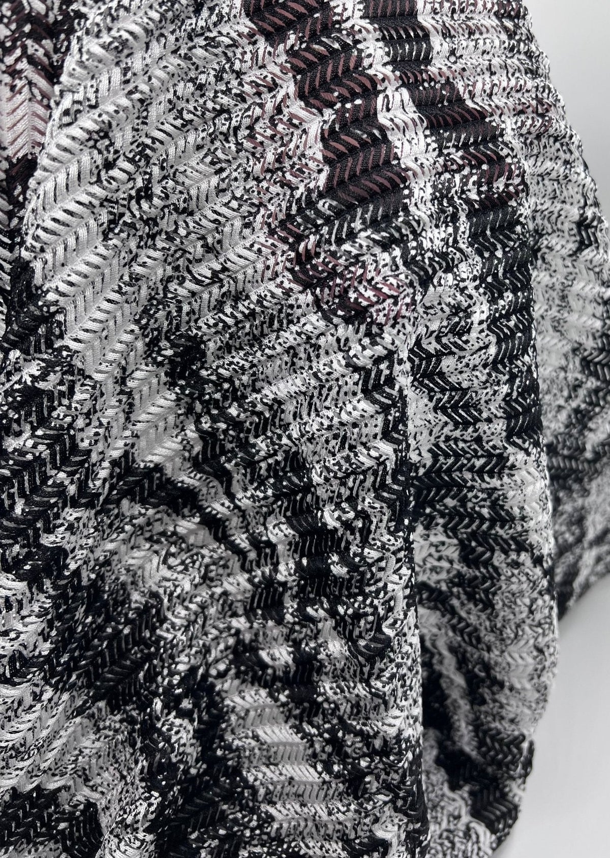 Black Ivory Knitted Fabric