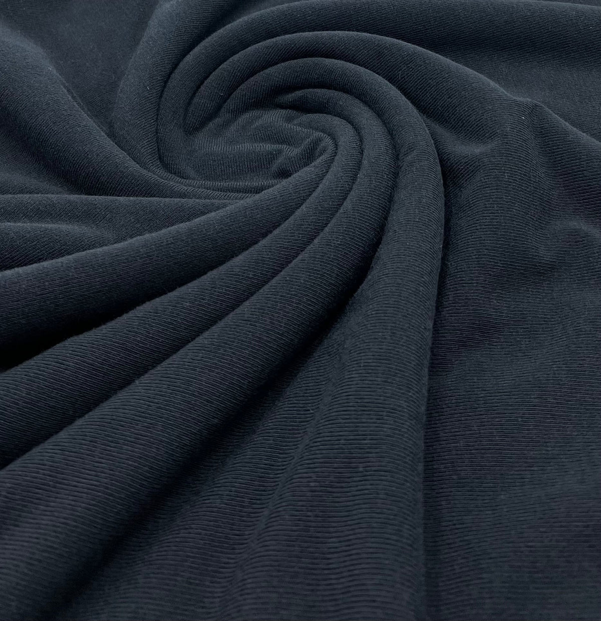 Black Lightweight Melange Knit Stretch Fabric