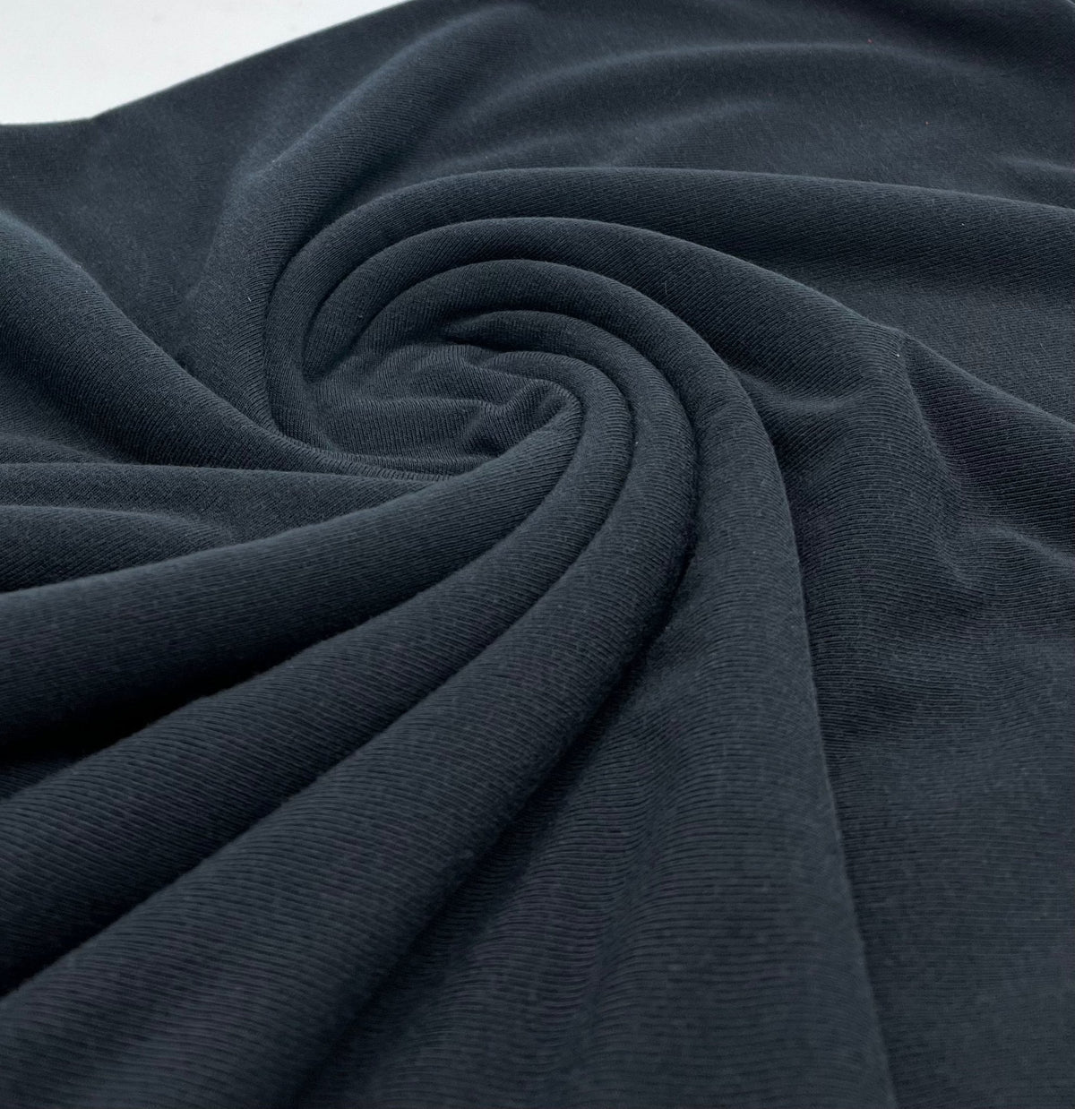 Black Lightweight Melange Knit Stretch Fabric