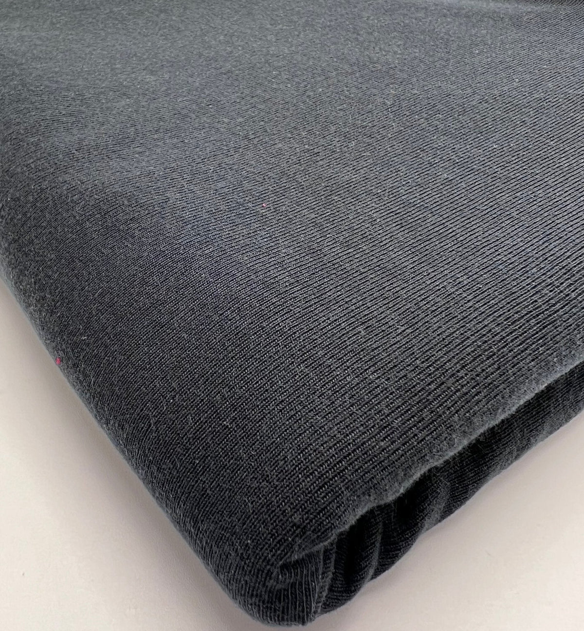 Black Lightweight Melange Knit Stretch Fabric
