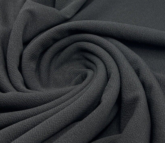 Plain Black Liverpool bullet Stretch Fabric