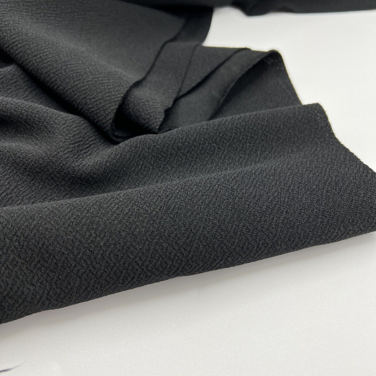 Plain Black Liverpool bullet Stretch Fabric