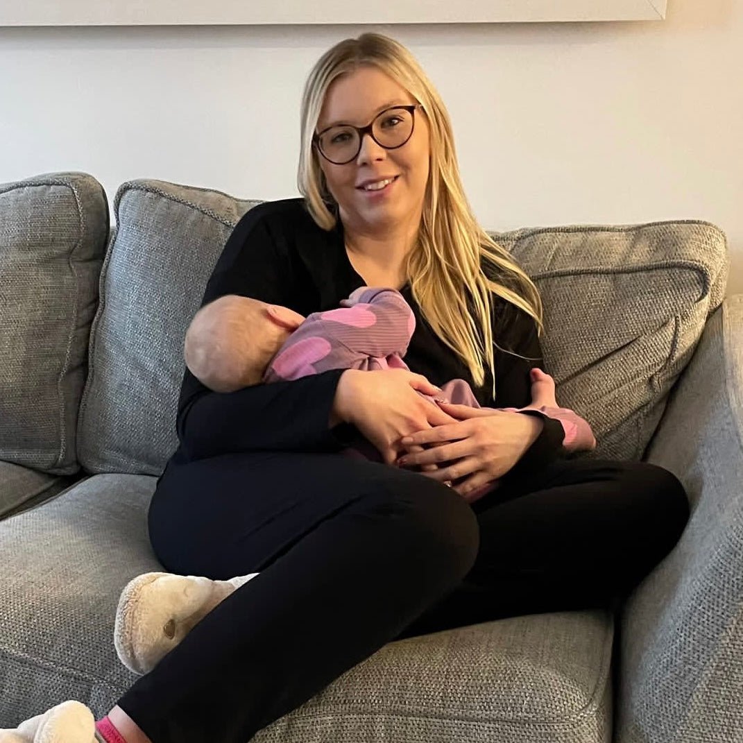 Black Luxurious Cotton Breastfeeding Loungewear Short Sleeve