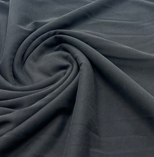 Black Modal 200GSM 2 Way Stretch Fabric