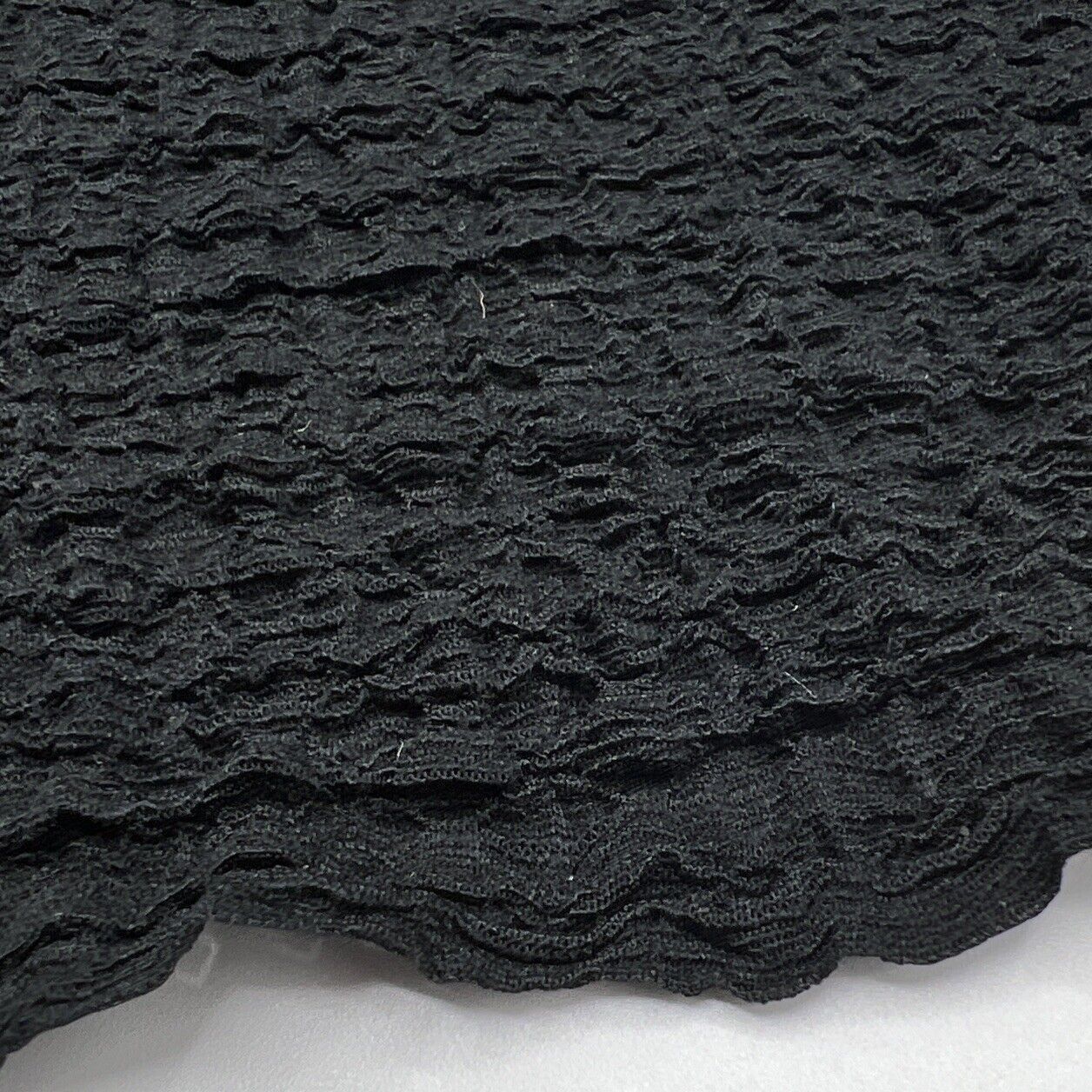 Black Nacho Soft Textured Stretch Fabric