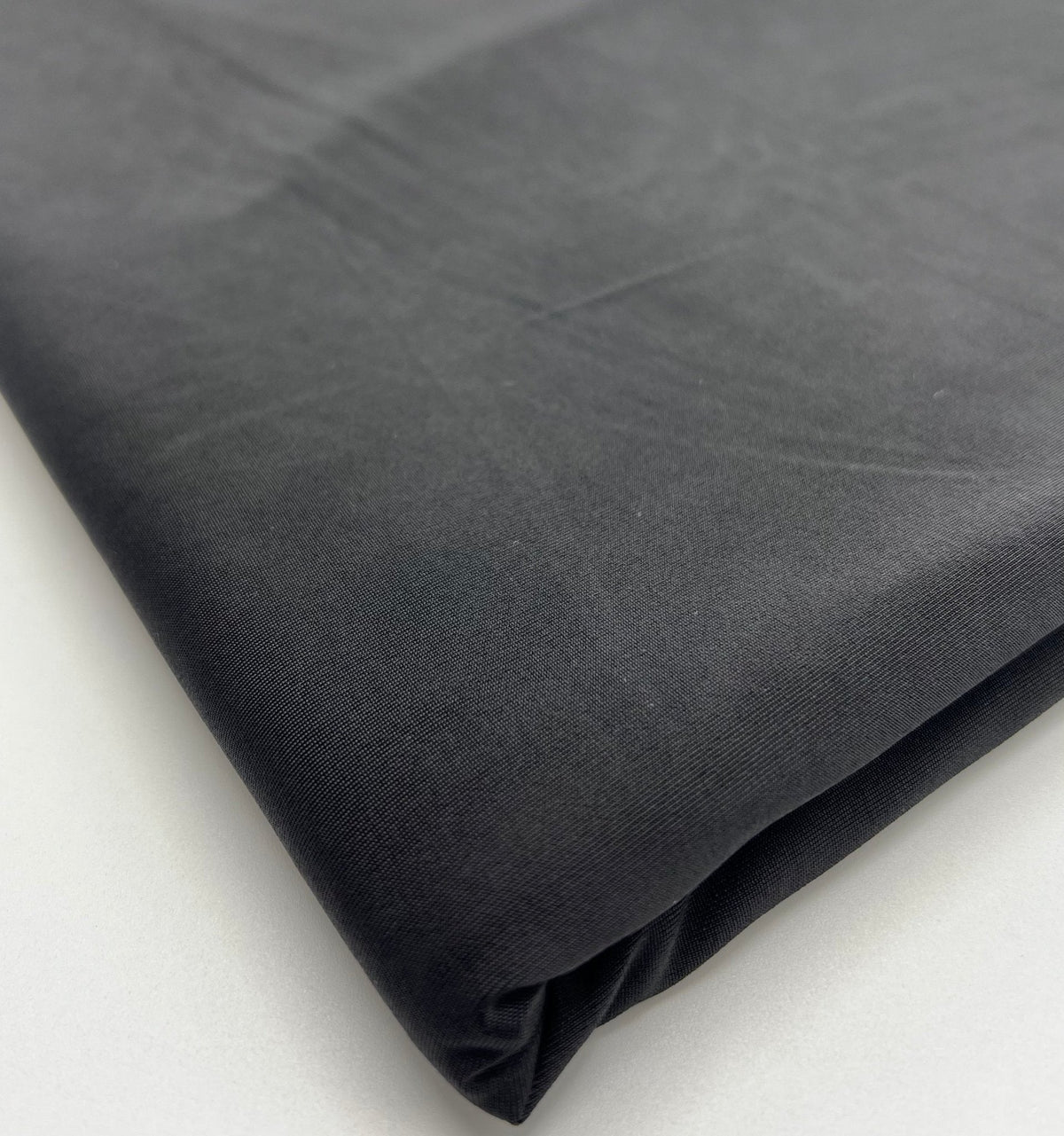Black Plain Shiny Soft Touch Slinky 4 Way Stretch Fabric