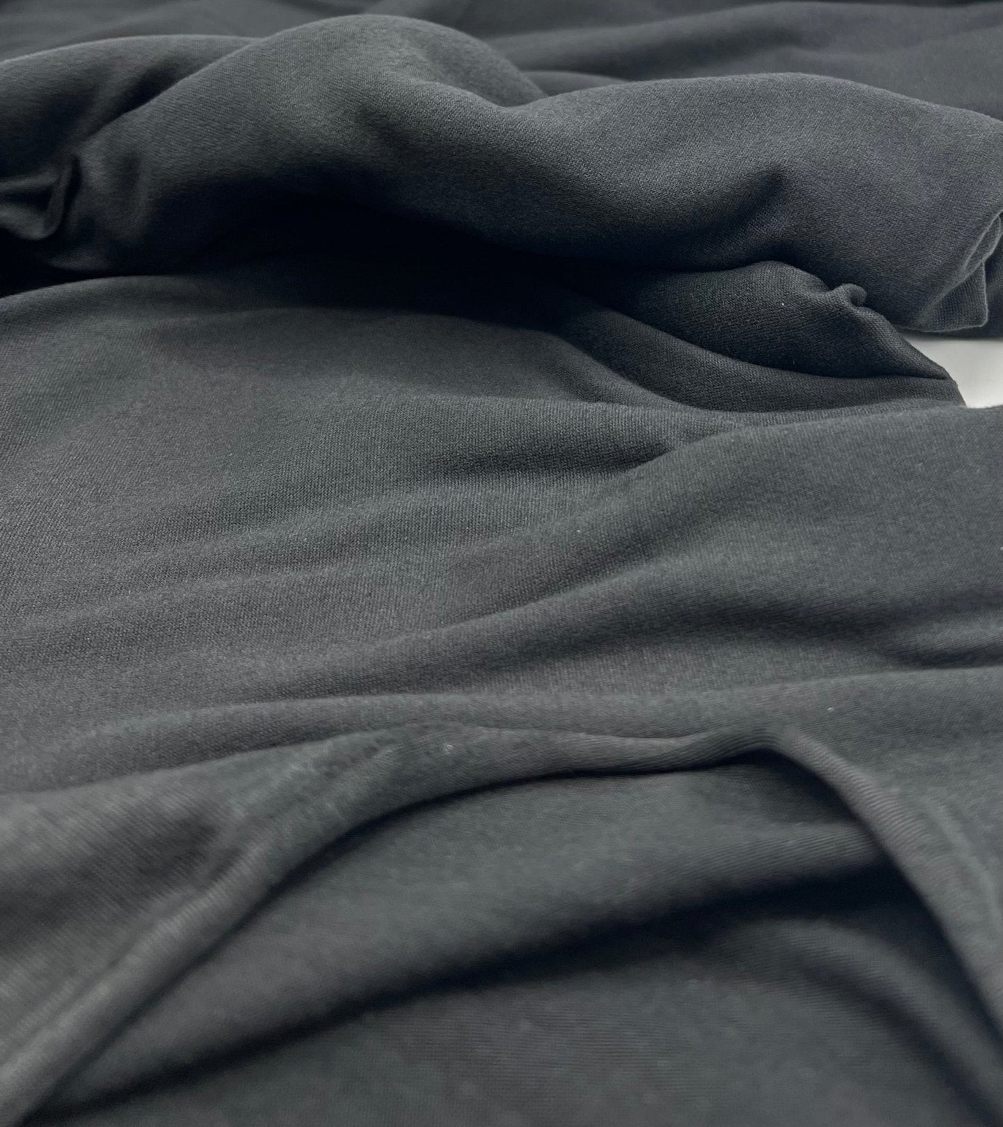 Black Plain Super Soft Bogota 4 Way Stretch Fabric