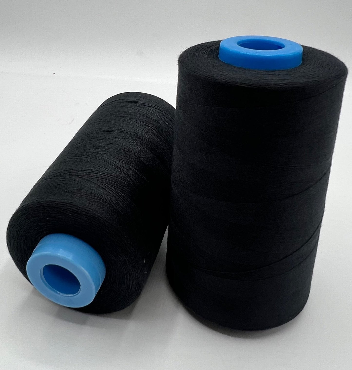 Black Sewing Thread Spun Polyester 120's Overlocking 5000 Yards