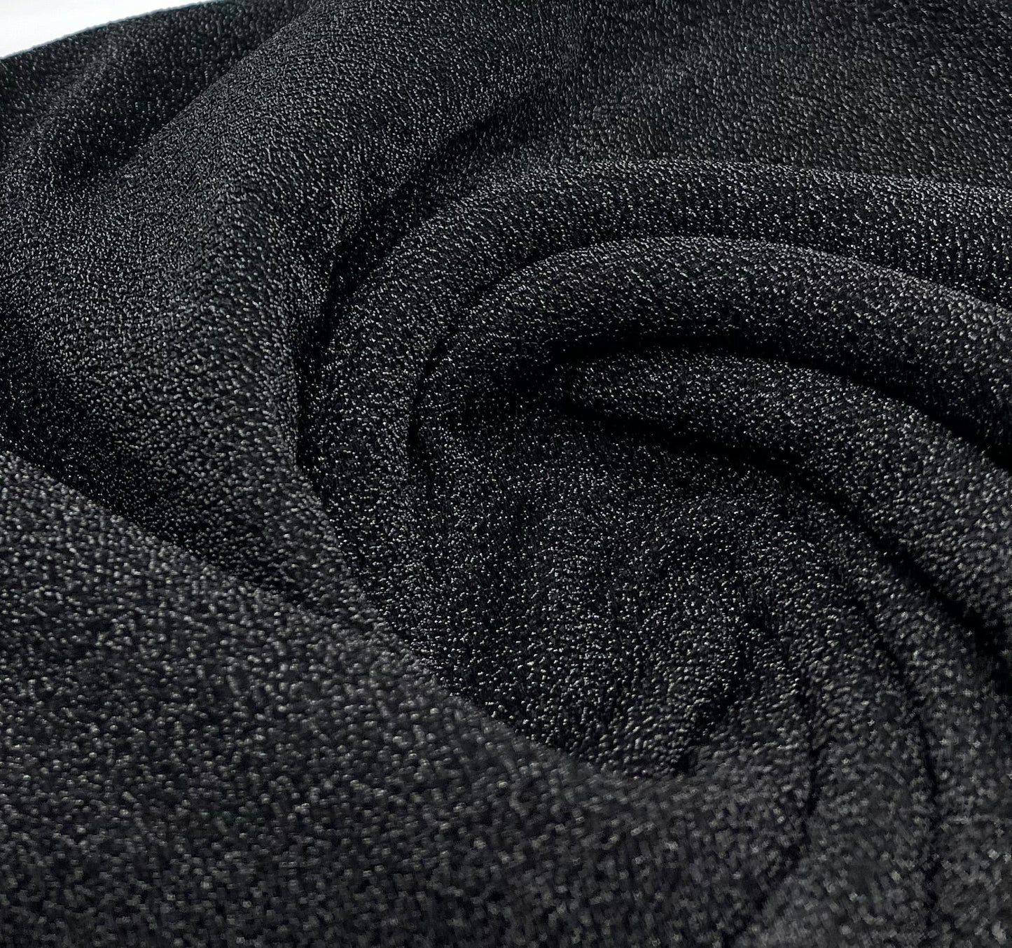 Black Shimmer Lurex Sparkle Metallic Stretch Knit Fabric