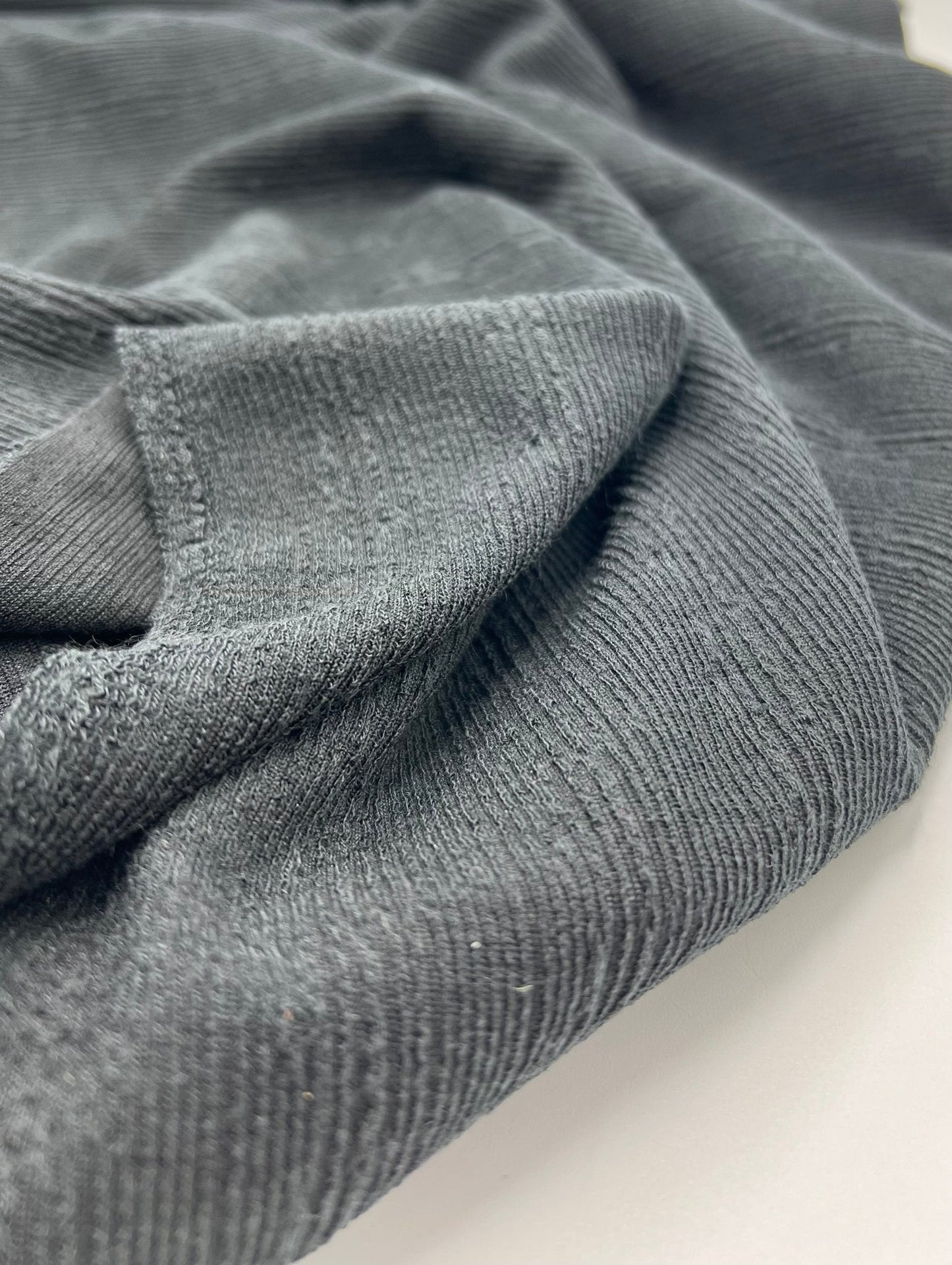 Black Soft Striped Textured Stretch Fabric