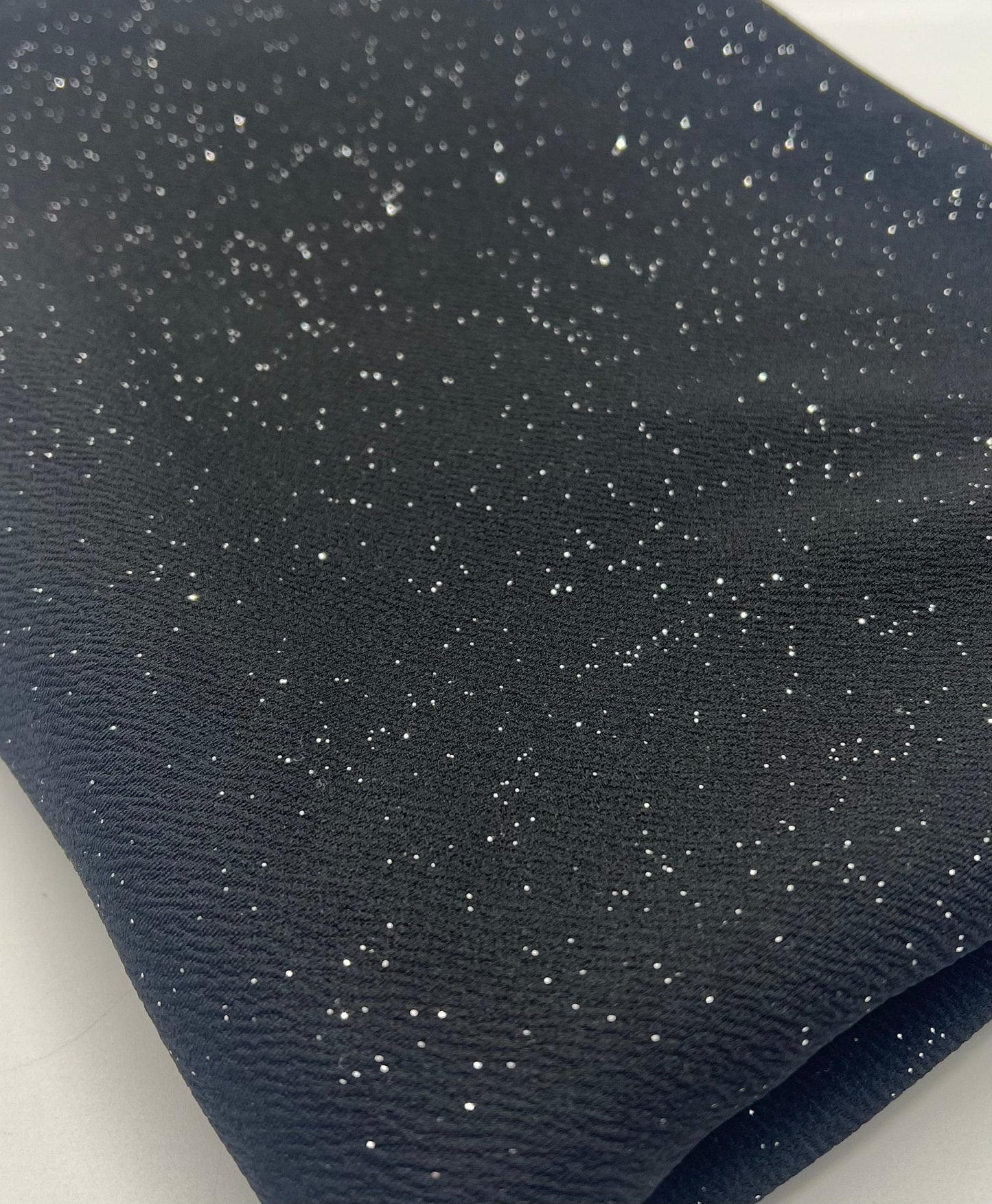 Black Sparkle Liverpool Bullet Stretch Fabric