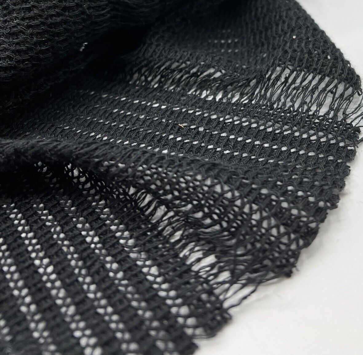 Black Stripe Knitted Stretch Fabric