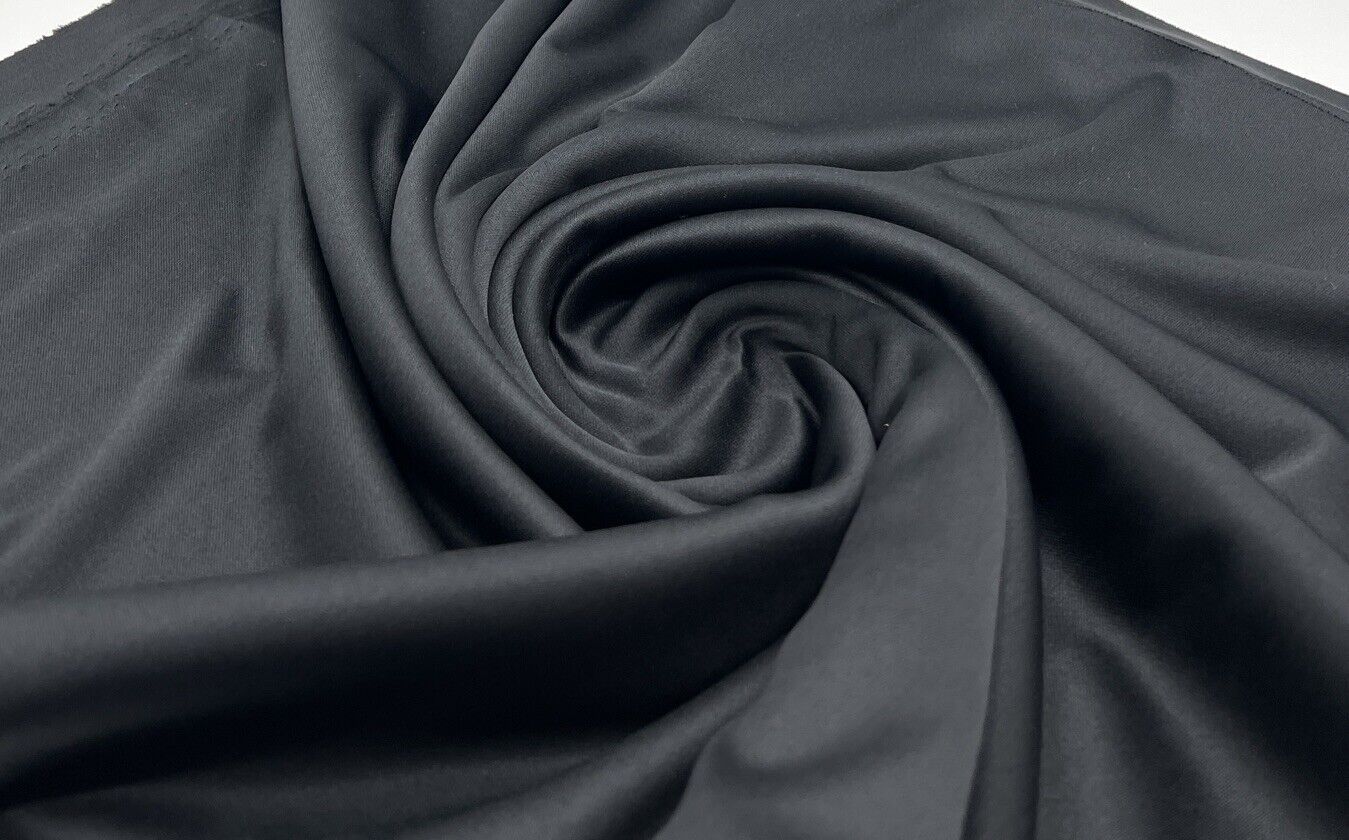 Black Toulouse Lining Liner Fabric