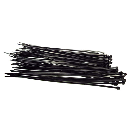 100 Cable Ties (8.8mm x 450mm) Black