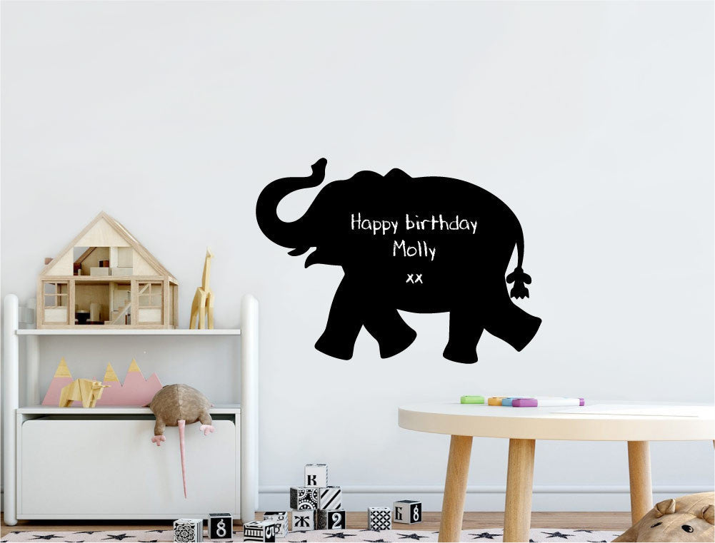 Chalkboard Elephant Wall Sticker