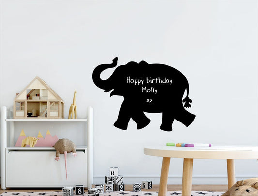 Chalkboard Elephant Wall Sticker
