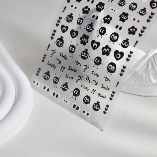 Hello Claws | Black Dot Nail Deco Sticker