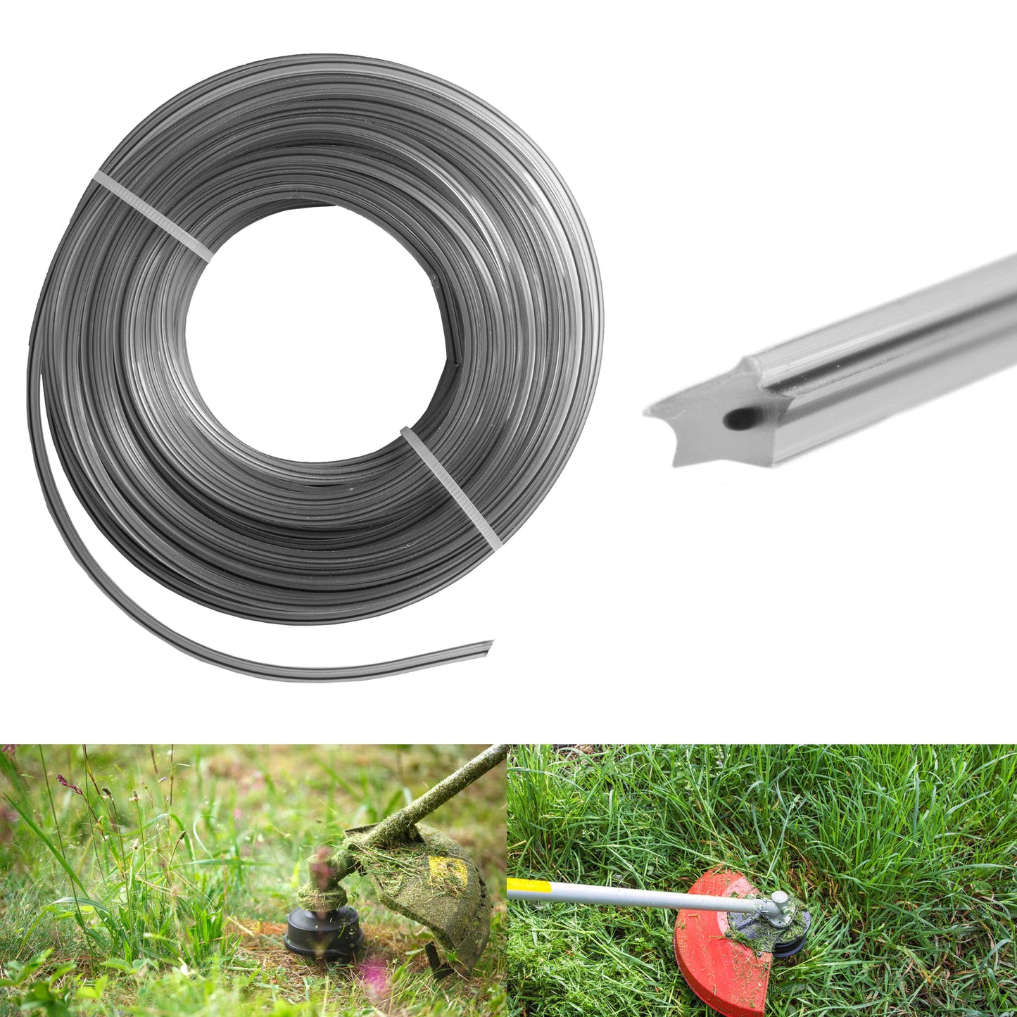 Strimmer Line Dual Black Star 3mm x 15m