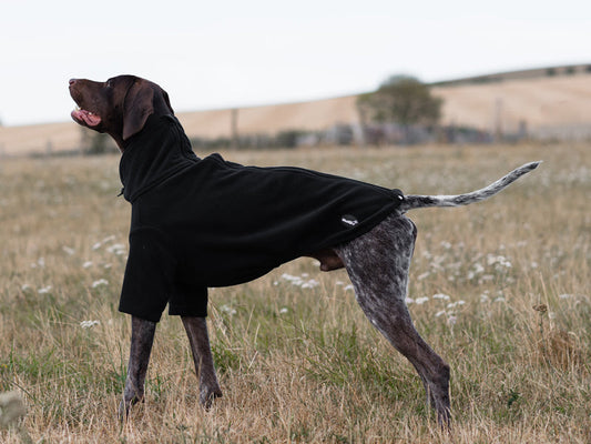 WIDE FIT Fleece Dog Jumper - Black