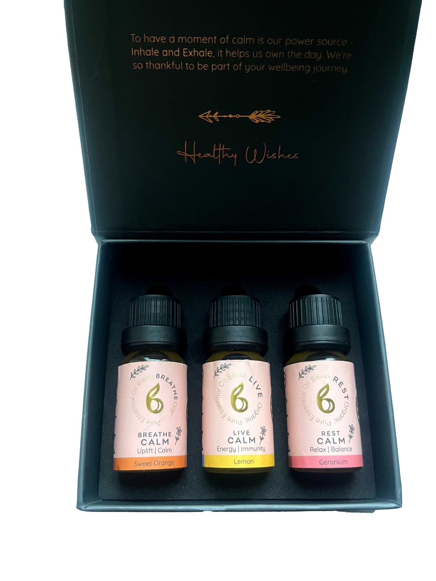 Breathe, Live & Rest Calm Blended Essential Oils